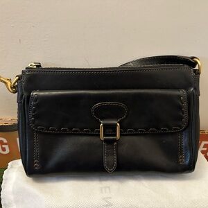 Dooney & Bourke Black Florentine Wristlet Clutch